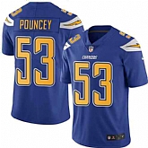 Nike Men & Women & Youth Chargers 53 Mike Pouncey Royal Color Rush Limited Jersey,baseball caps,new era cap wholesale,wholesale hats